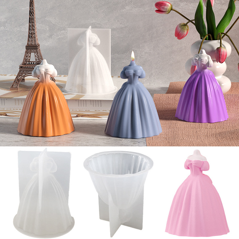 Candle Making Business - العروس سيليكون قالب شمع ثلاثية الأبعاد