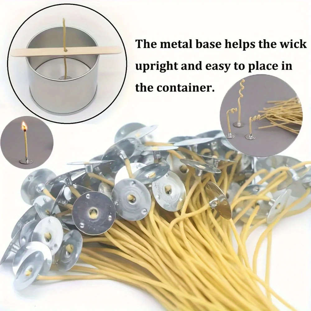 شمعة الفتائل 50 قطعة 8 بوصة ال - مراجعة Candle Making Kit Beeswax وسعره