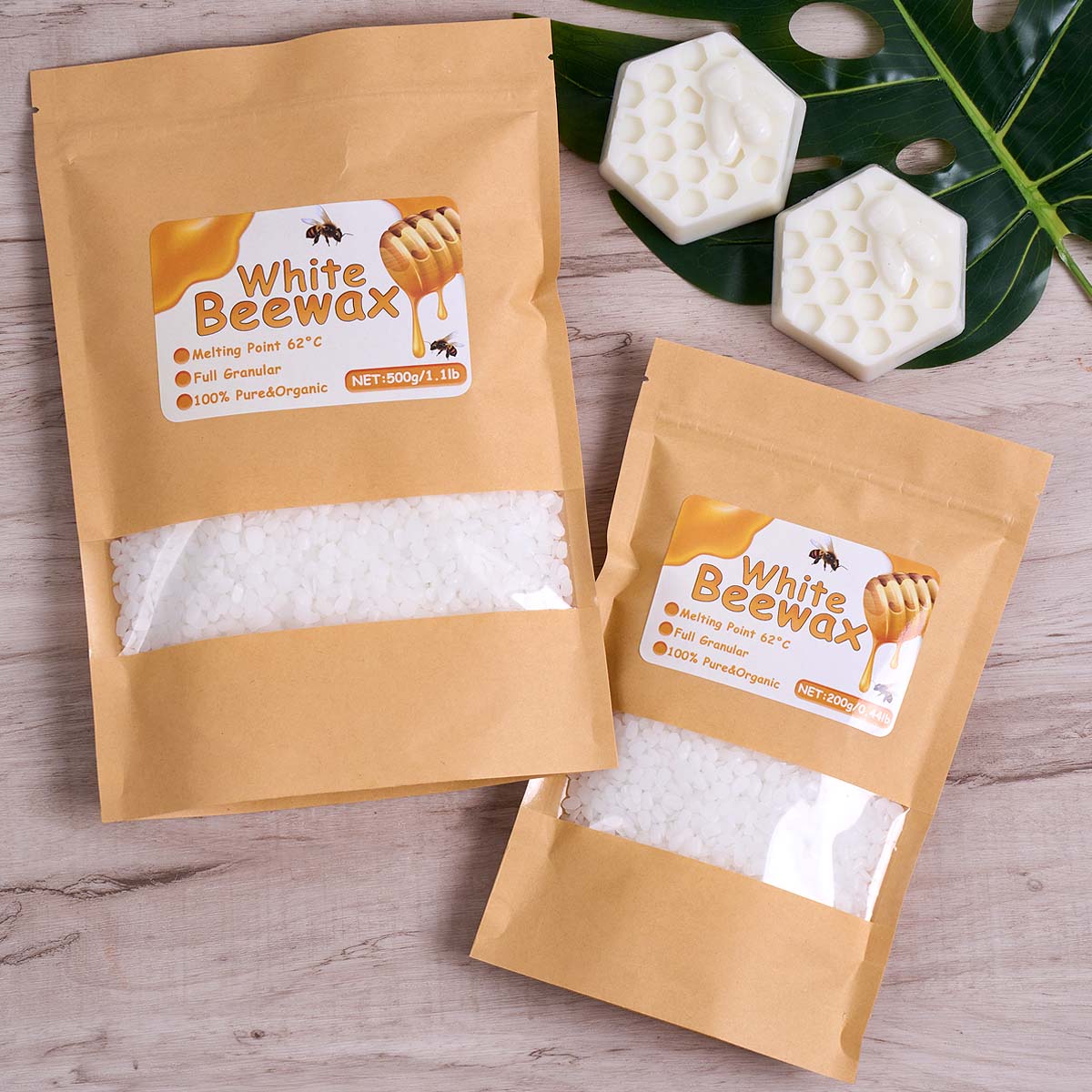 1000 جرام شمع العسل الأبيض لتق - مراجعة Candle Making Kit Beeswax وسعره