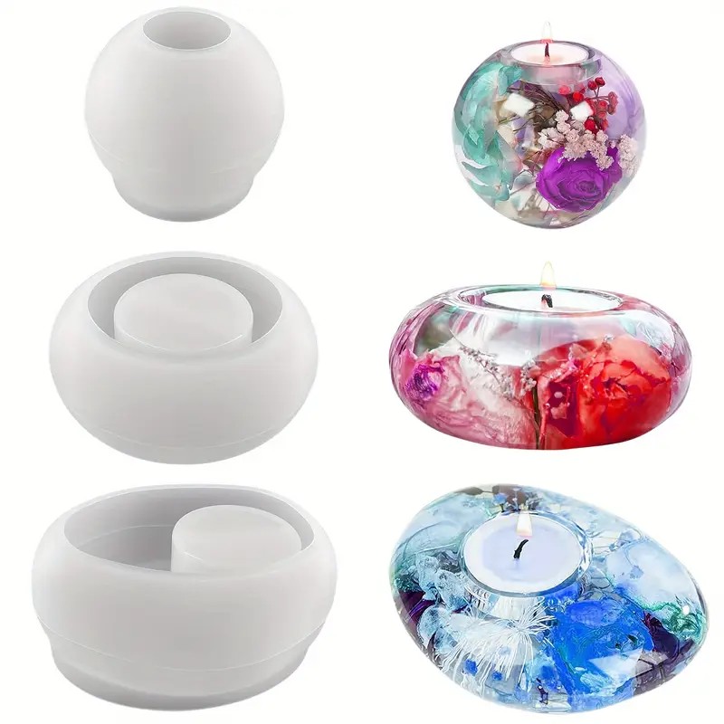Tealight شمعة حامل الراتنج قال - مراجعة Candle Making Ideas وسعره