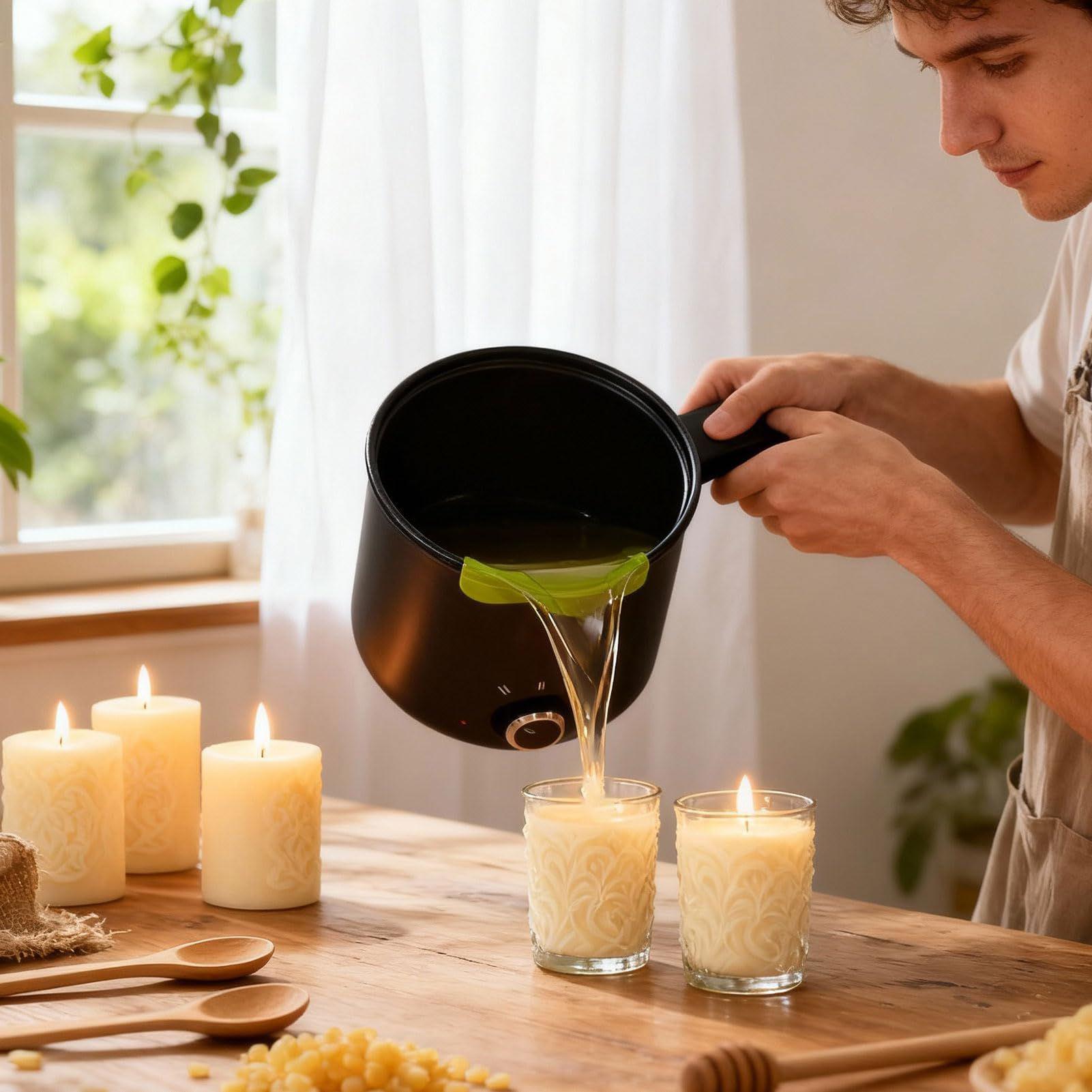 وعاء كهربائي لصهر شمع الشموع س - مراجعة Candle Making Ideas وسعره