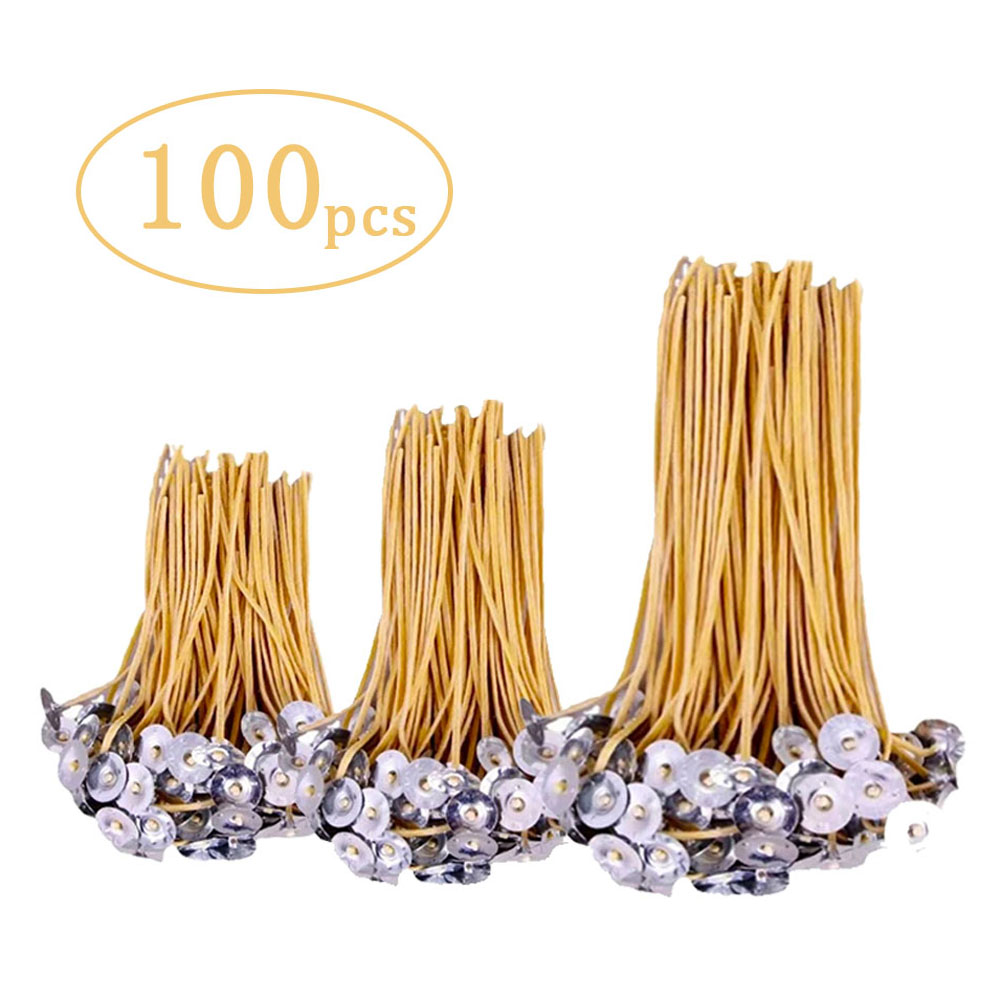 100 قطعة شمع العسل شمعة الفتائ - مراجعة Candle Making Kit Beeswax وسعره