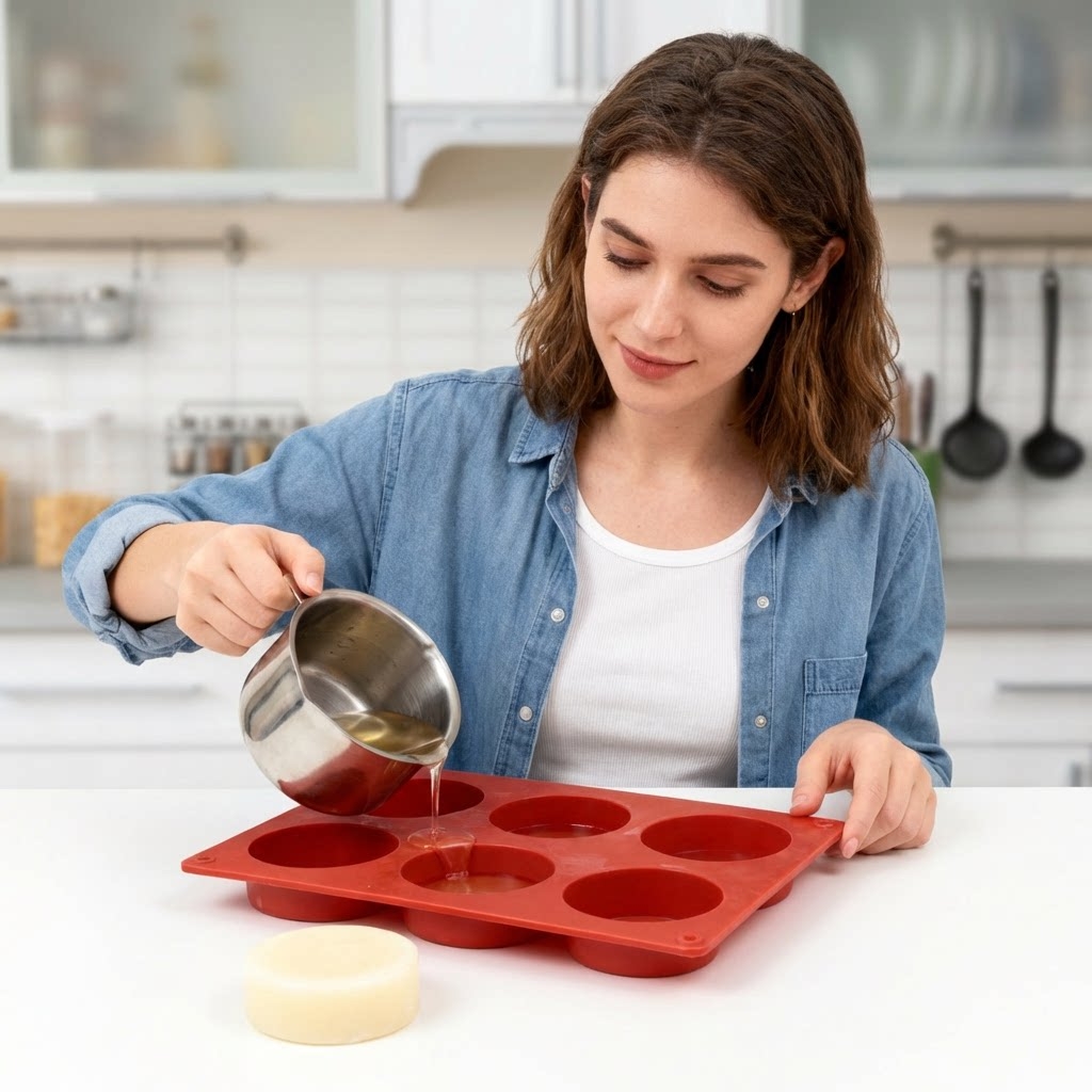 قالب صابون سيليكون دائري، أداة - مراجعة Candle Making Supplies Wholesale وسعره
